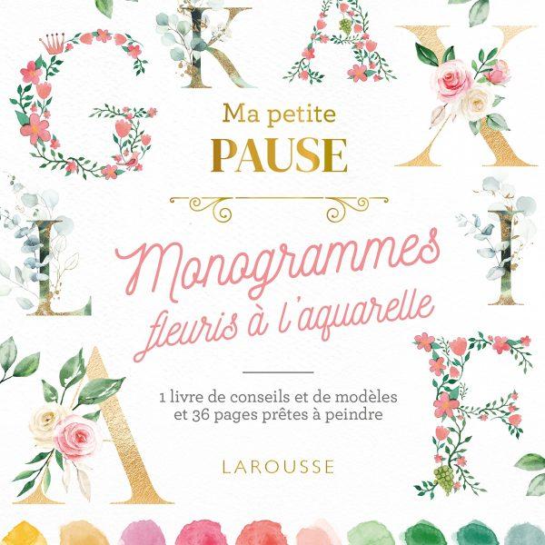 My Little Break− Floral Watercolor Monograms