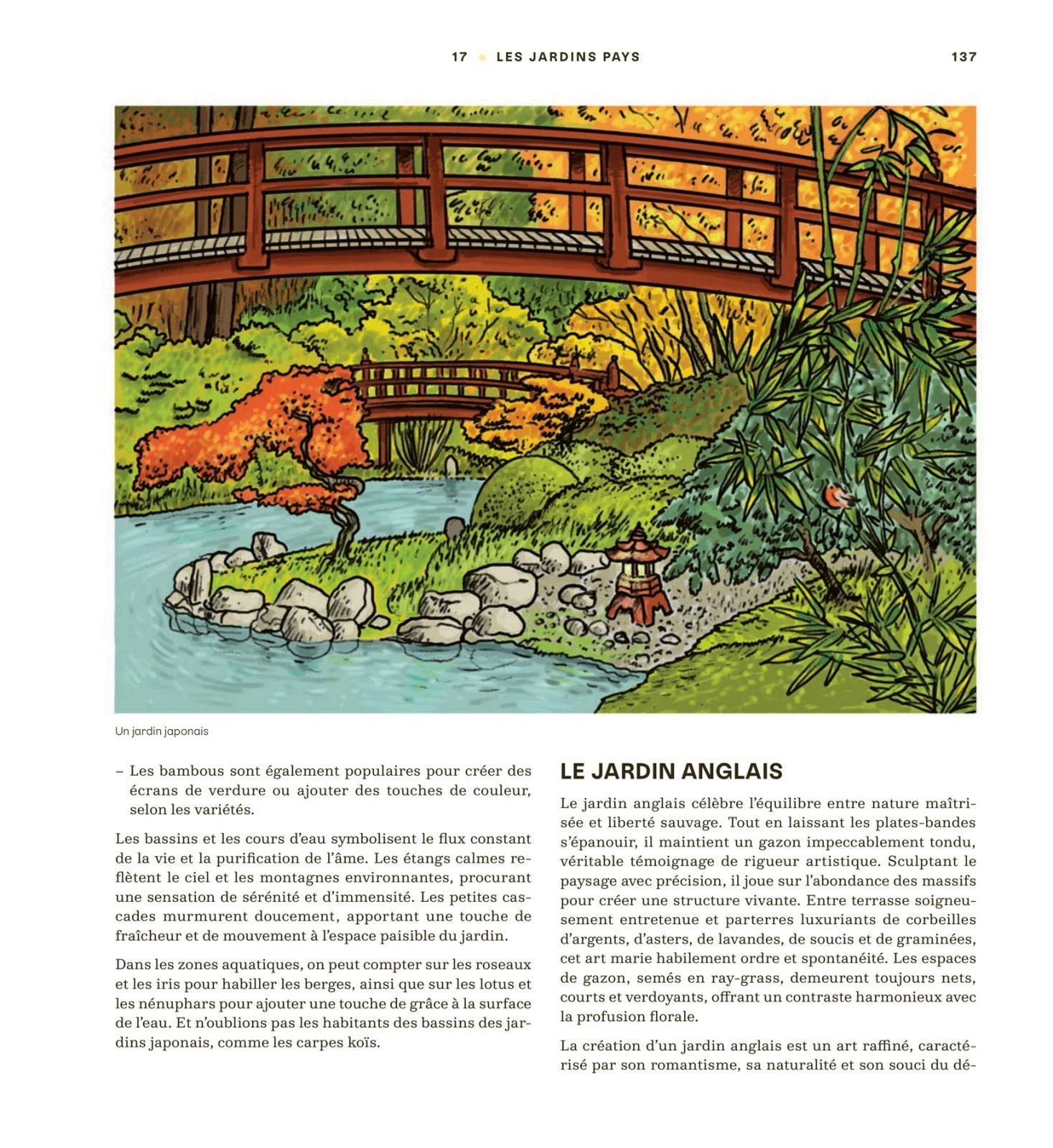 Inside illustration from Design your garden like a pro by Olivier Dekeyser