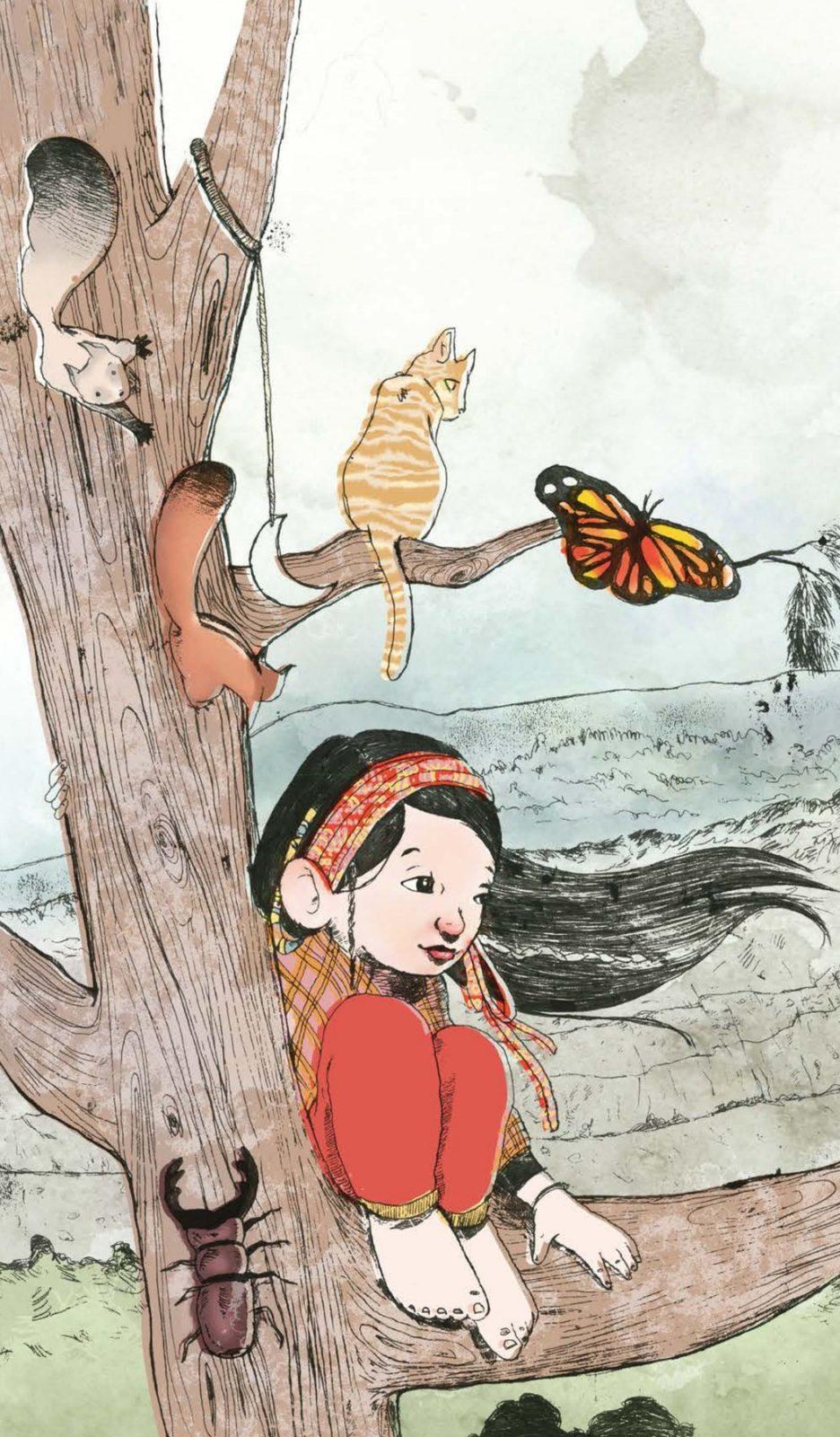Inside illustration from Julia and the sequoia by Mimmo Tringale