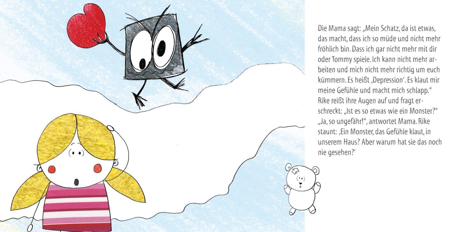 Inside illustration from Mum’s Monster by Erdmute von Mosch