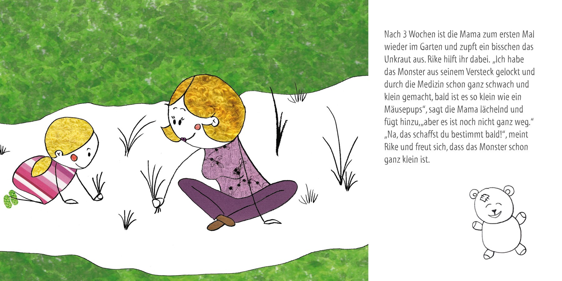 Inside illustration from Mum’s Monster by Erdmute von Mosch