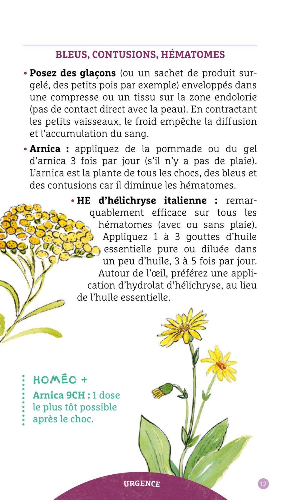 Inside illustration from Natural care kits by Christine Cieur