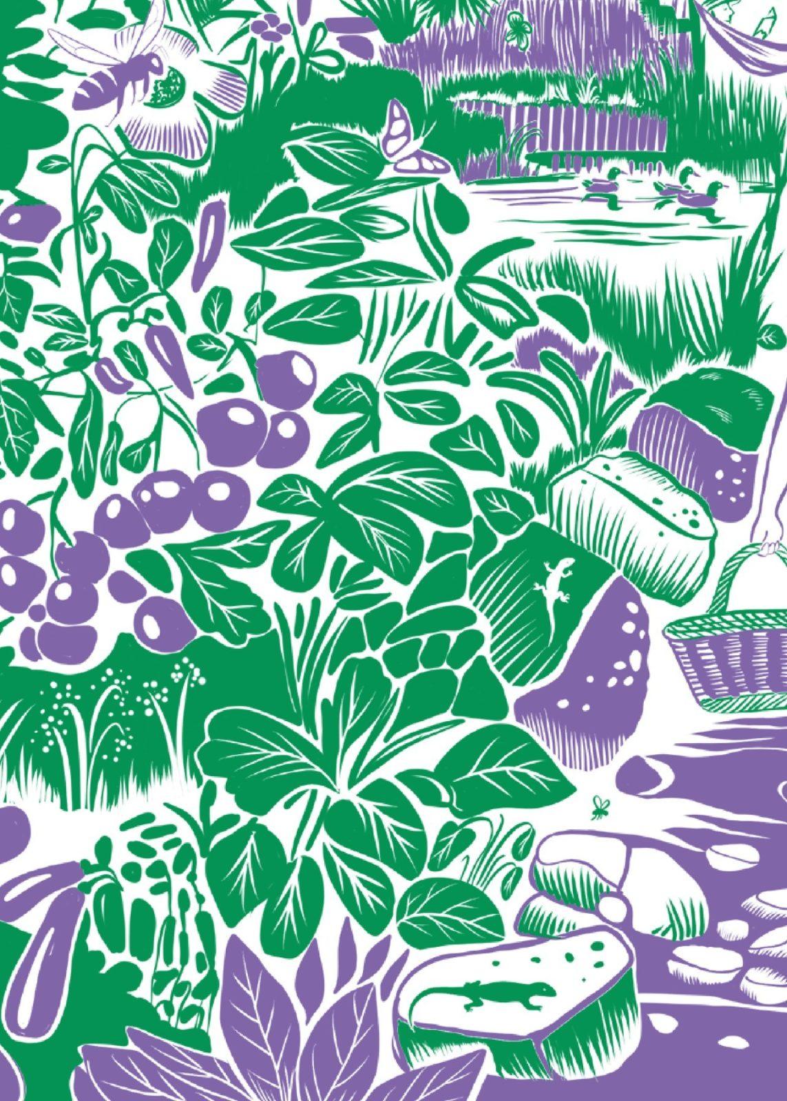 Inside illustration from Reconnecting with the living world by Aymeric Lazarin