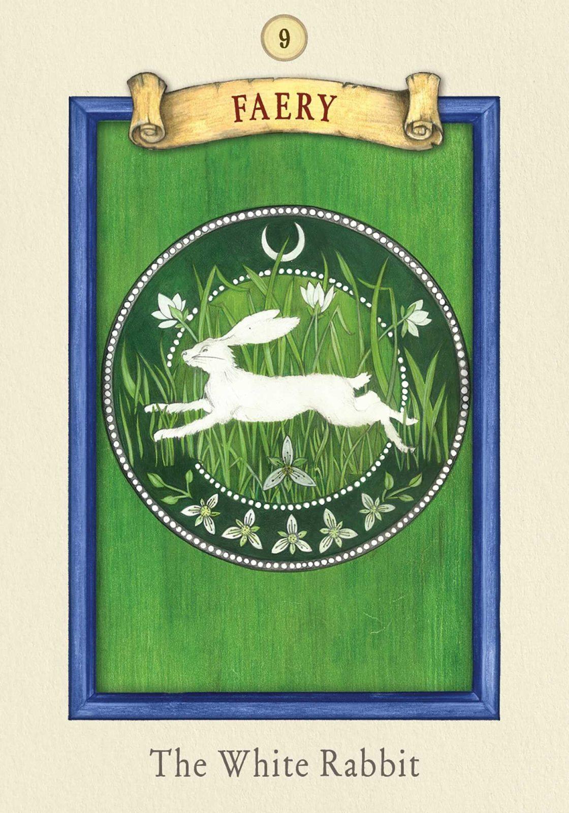 Inside illustration from The Fair Folk Oracle by Ayn Cates Sullivan, Belle Crow duCray