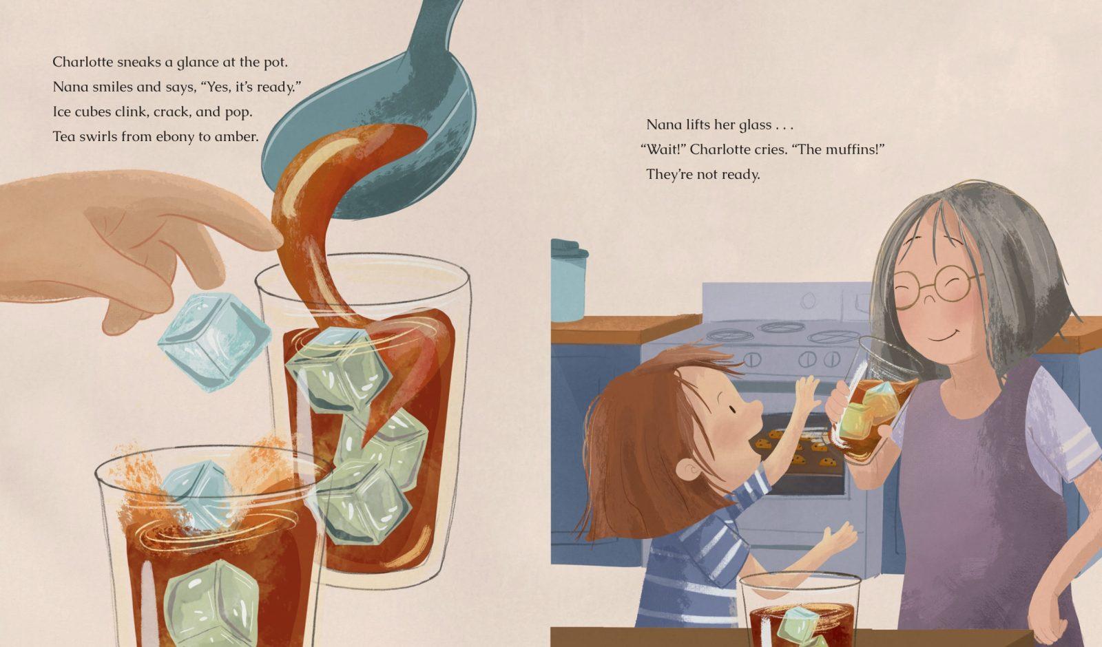 Waiting for Iced Tea (Karen Gebbia), interior illustration 2